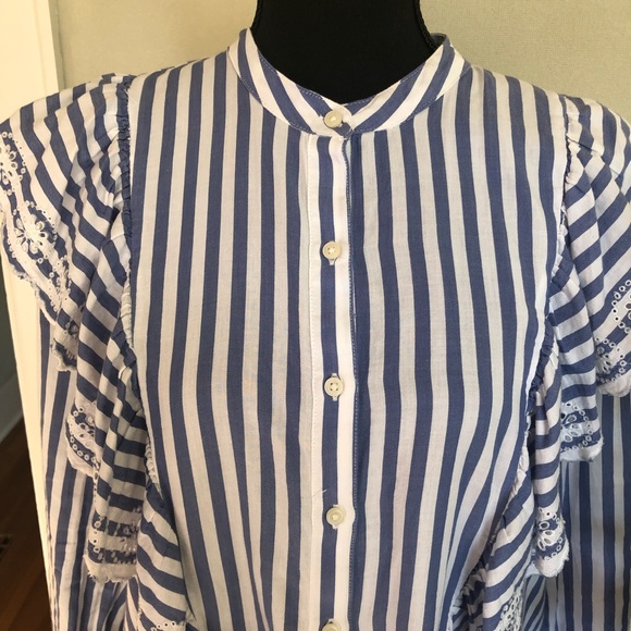 GAP Striped Ruffled Shirt - Picture 5 of 9